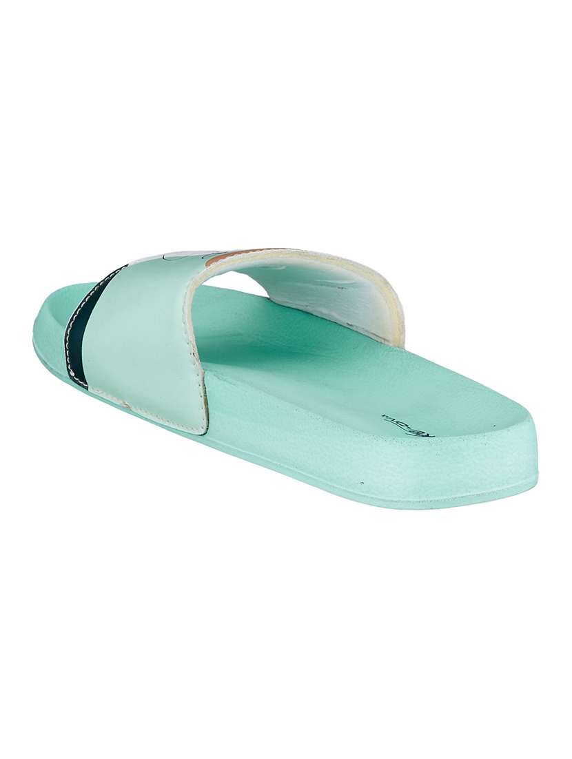 women printed slides flip flop - 18547240 - Standard Image - 2
