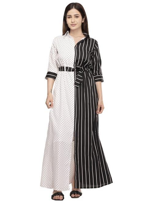 women's fit & flare printed dress - 18548063 - Standard Image - 0