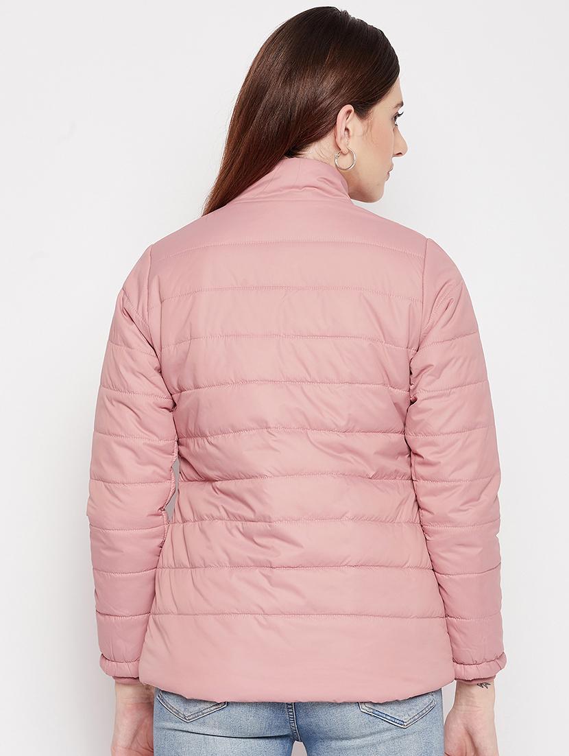 long sleeved solid quilted & padded jacket - 18548449 - Standard Image - 2
