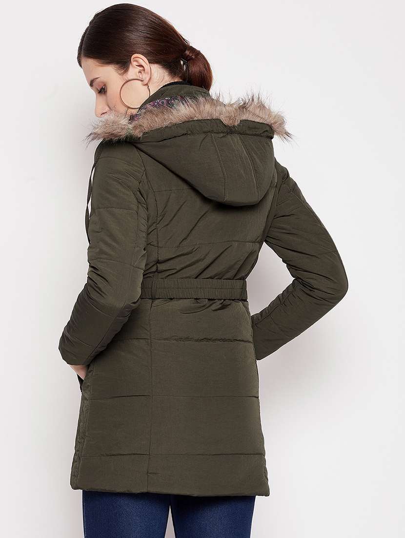 long sleeved solid quilted & padded jacket - 18548451 -  Standard Image - 2