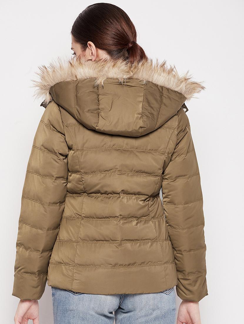 long sleeved solid quilted & padded jacket - 18548456 - Standard Image - 2
