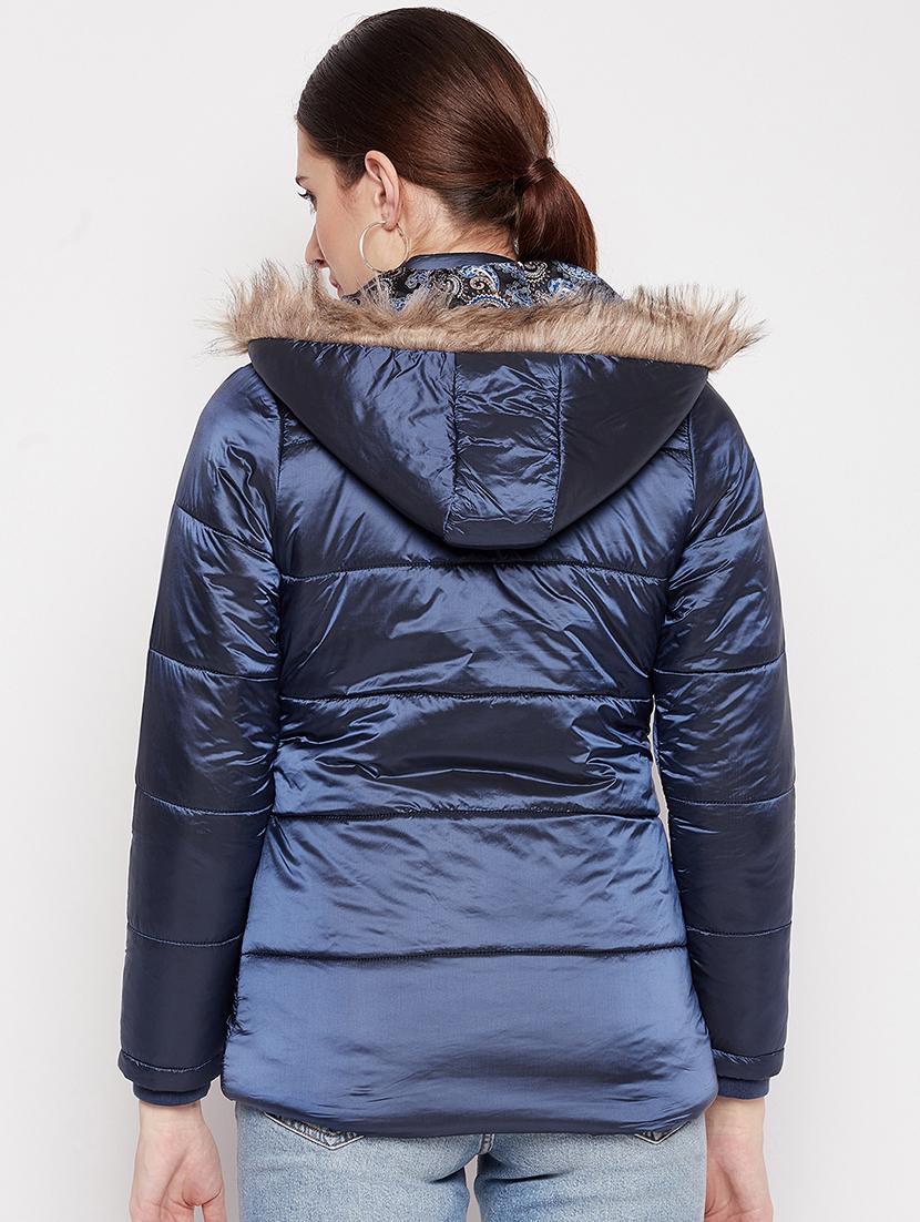 long sleeved solid quilted & padded jacket - 18548459 - Standard Image - 2
