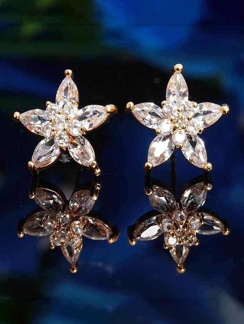 crystal star stud earring