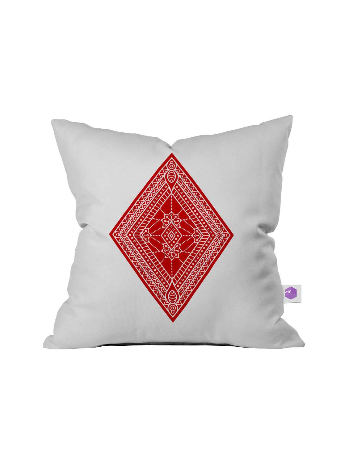 crazy corner multi printed cushion ( 12 x 12 inches )
