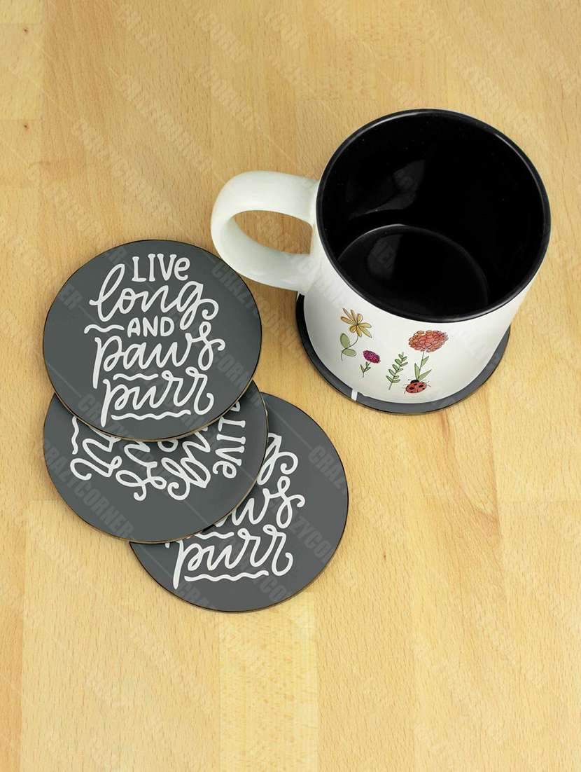 printed coaster set