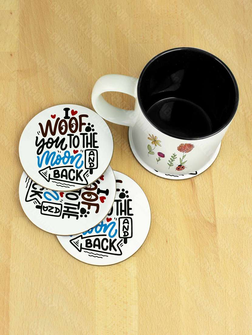 printed coaster set