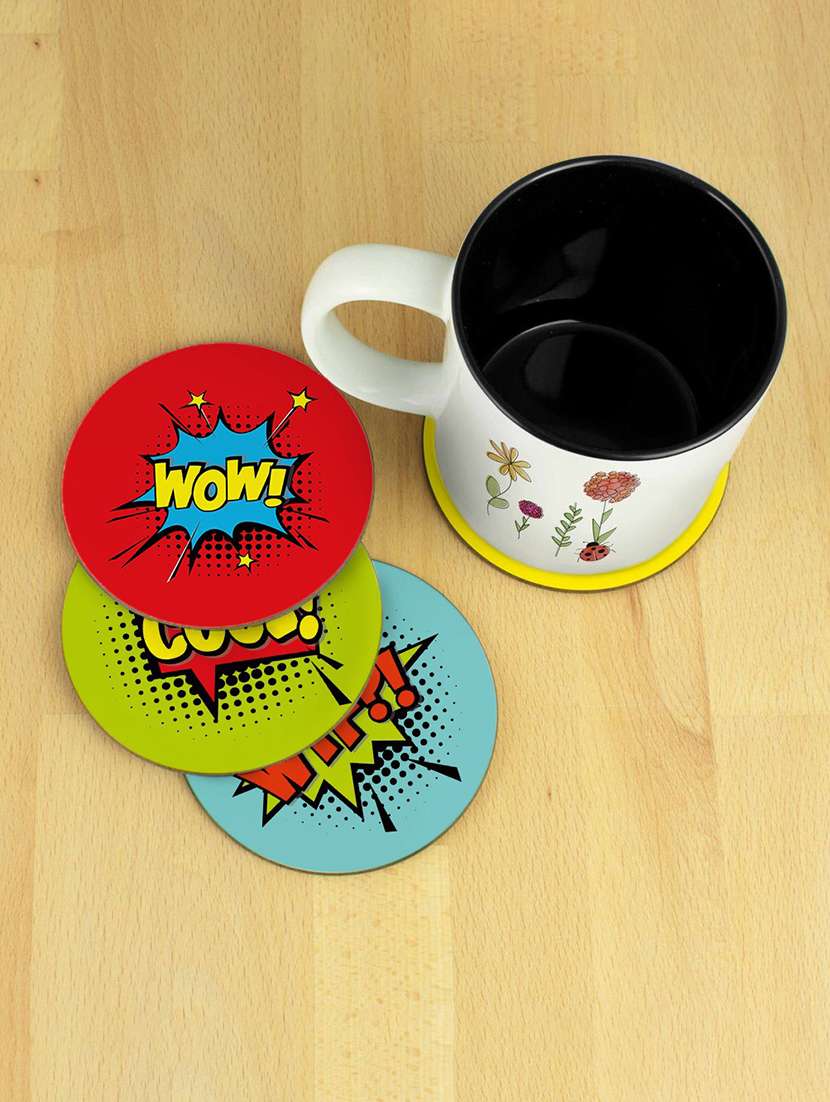 printed coaster set