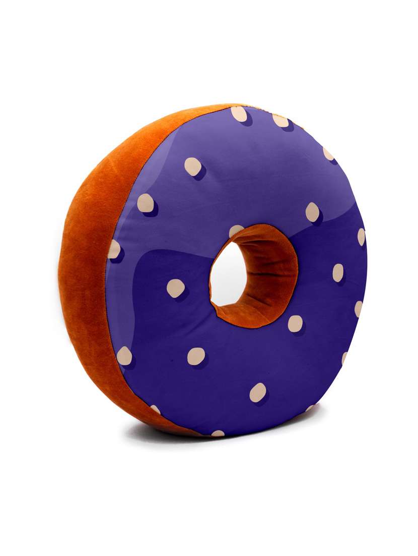 printed donut shape pillow
