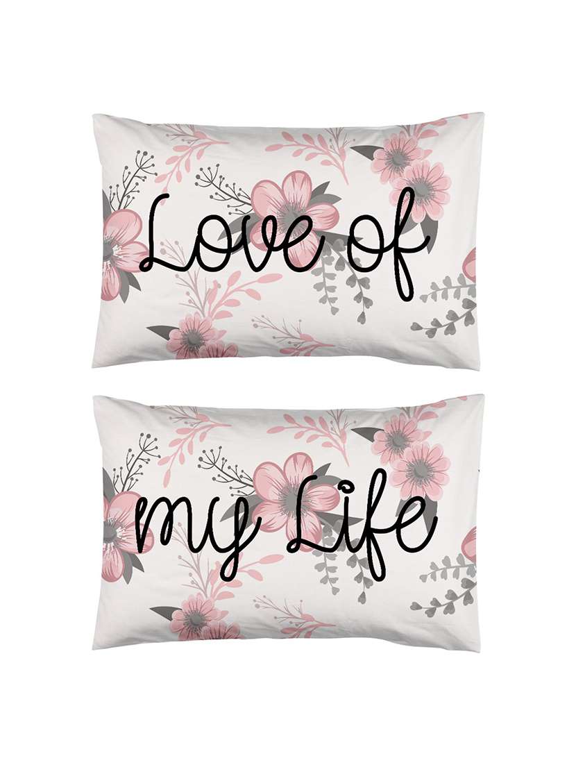 pack of 2 printed pillow cover