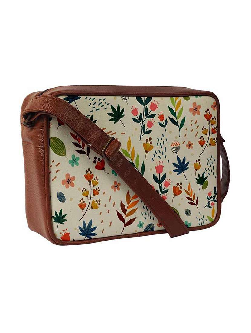 floral canvas regular sling bag