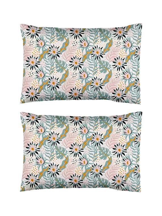 set of 2 printed pillows