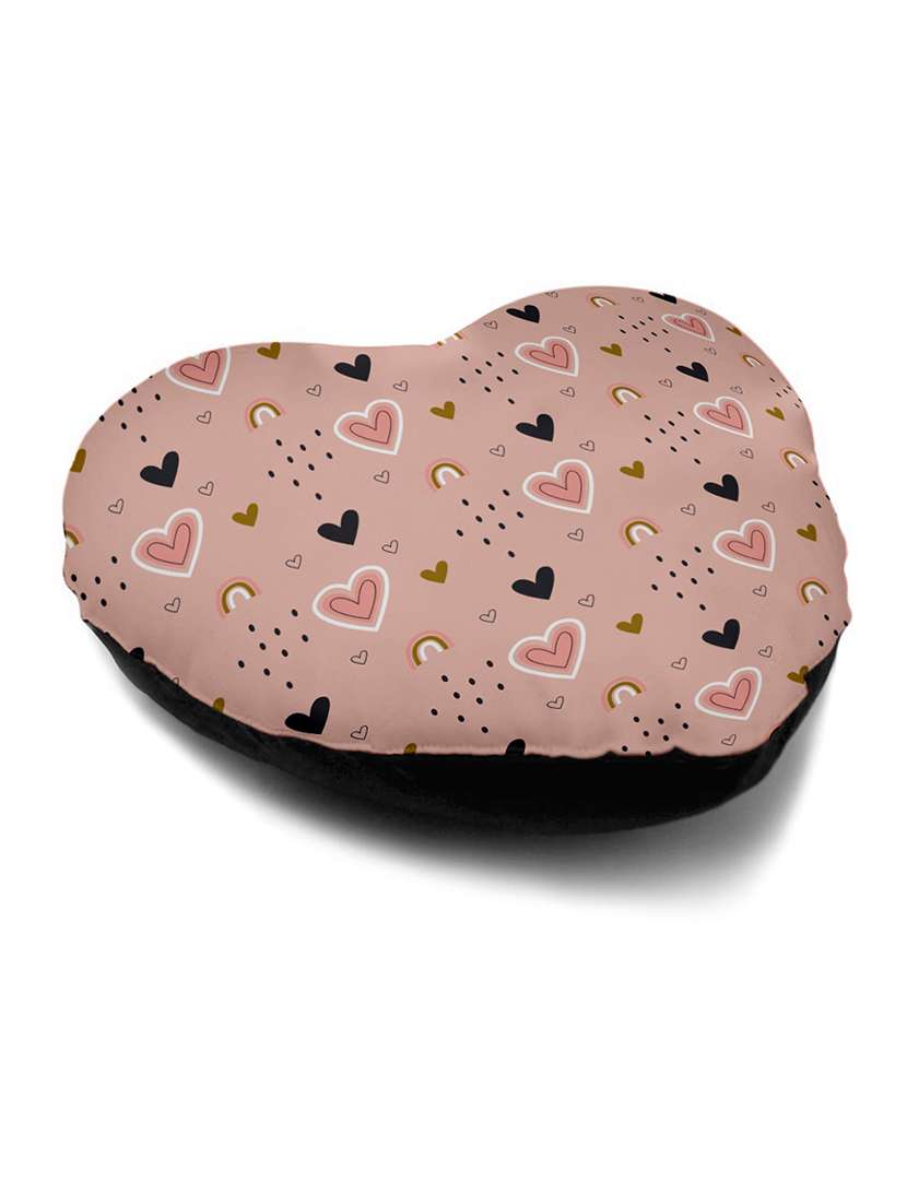 Printed Heart Shape Pillow
