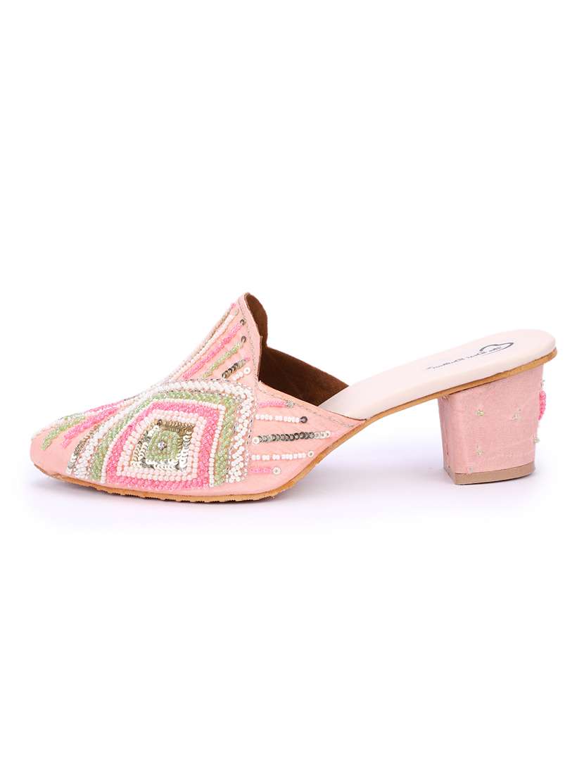 women embellished mules sandal - 18559844 -  Standard Image - 2