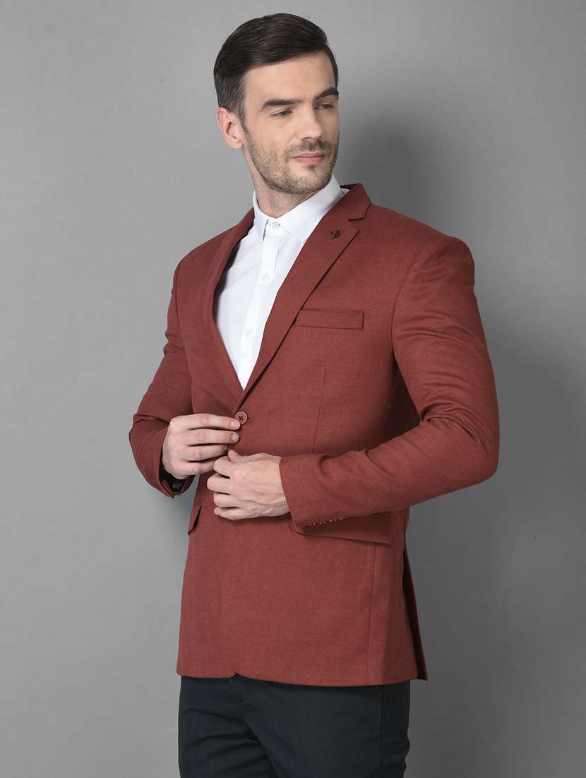 lapel neck single breasted casual blazer - 18560015 -  Standard Image - 2