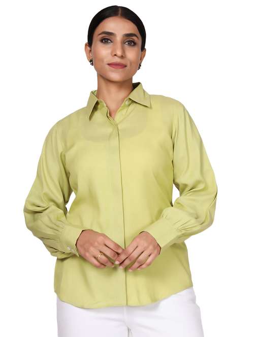 long sleeved solid shirt - 18560032 - Standard Image - 0