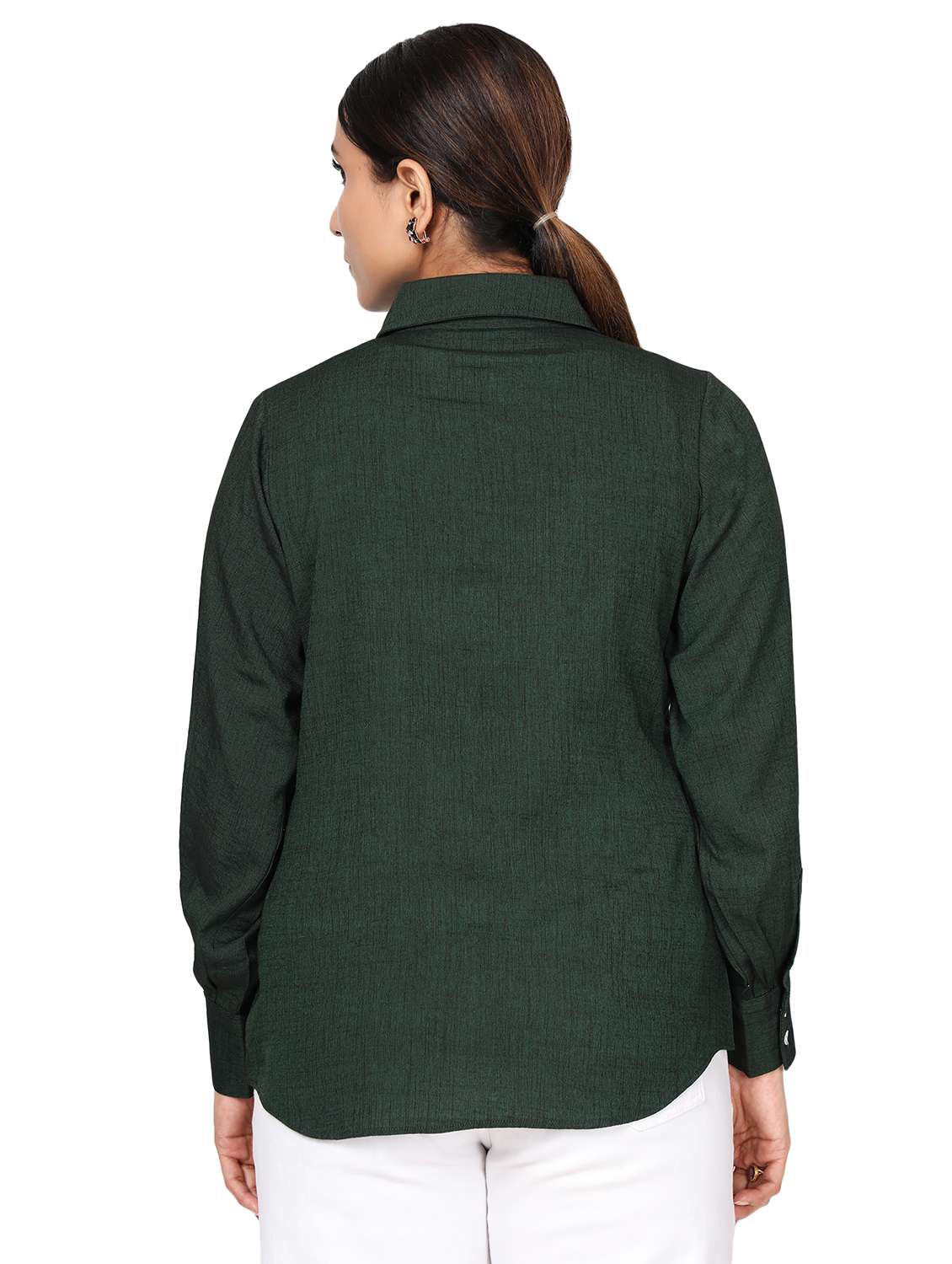 long sleeved solid shirt - 18560033 - Standard Image - 2