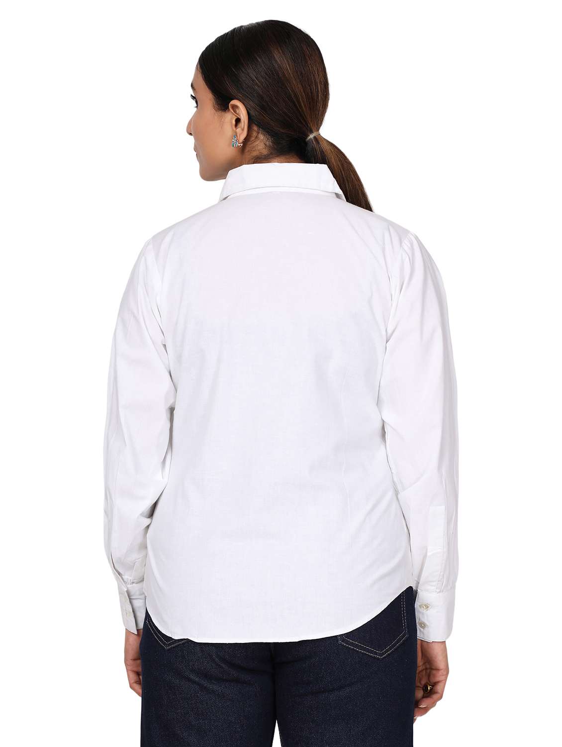 long sleeved solid shirt - 18560036 - Standard Image - 2