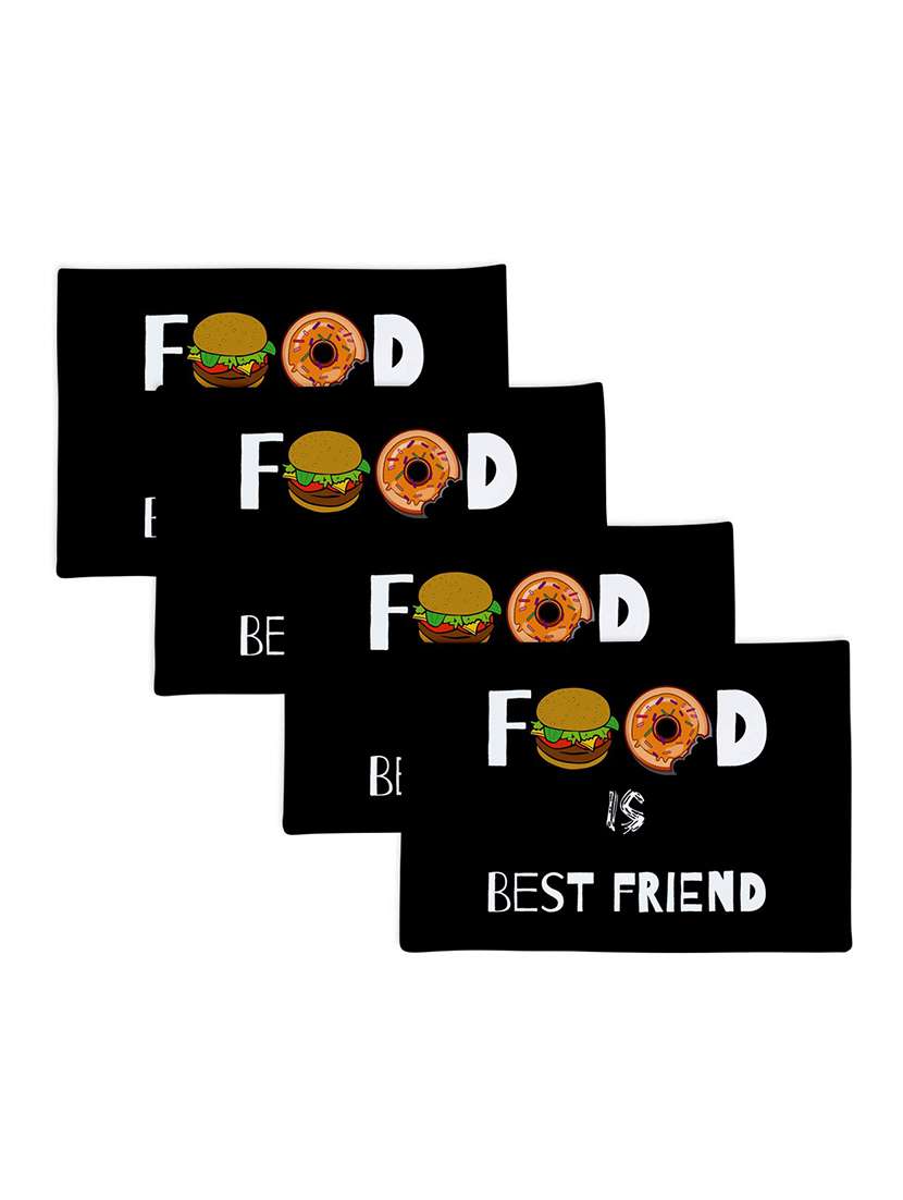 set of printed dining table placemats