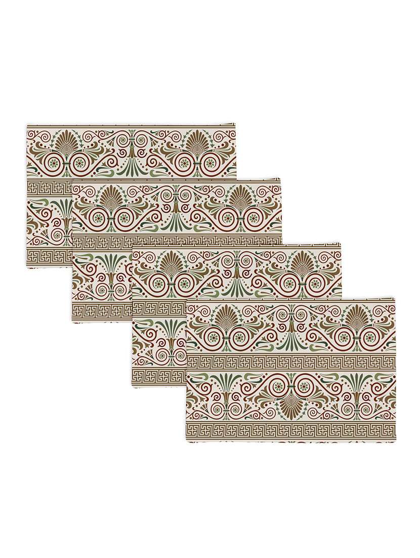 set of printed dining table placemats
