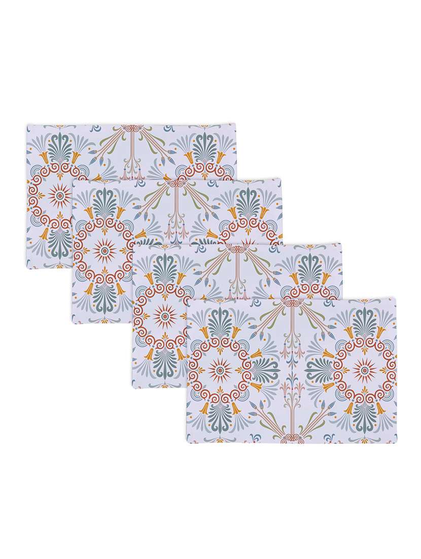 set of printed dining table placemats