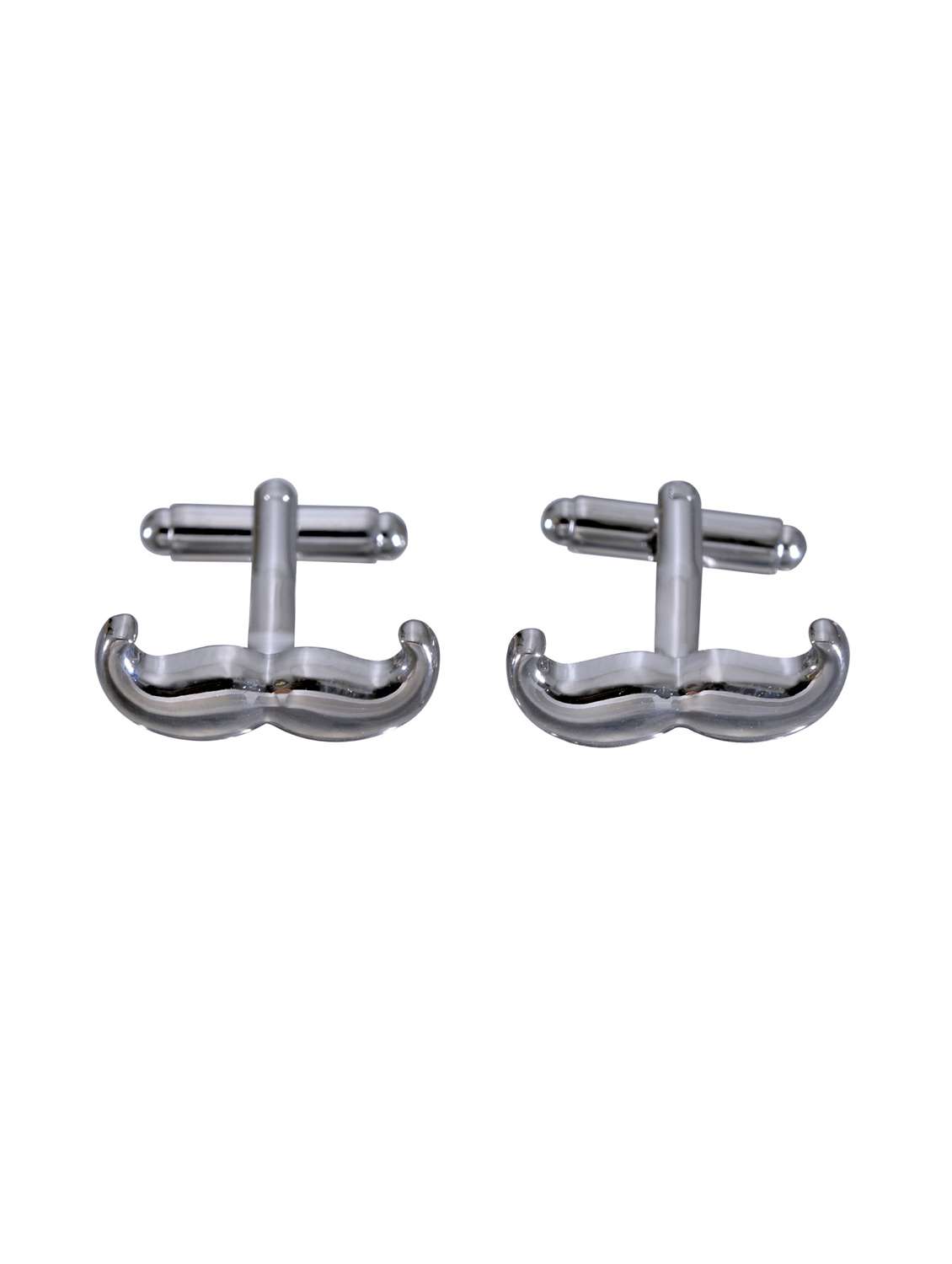 silver nonmetal cufflink