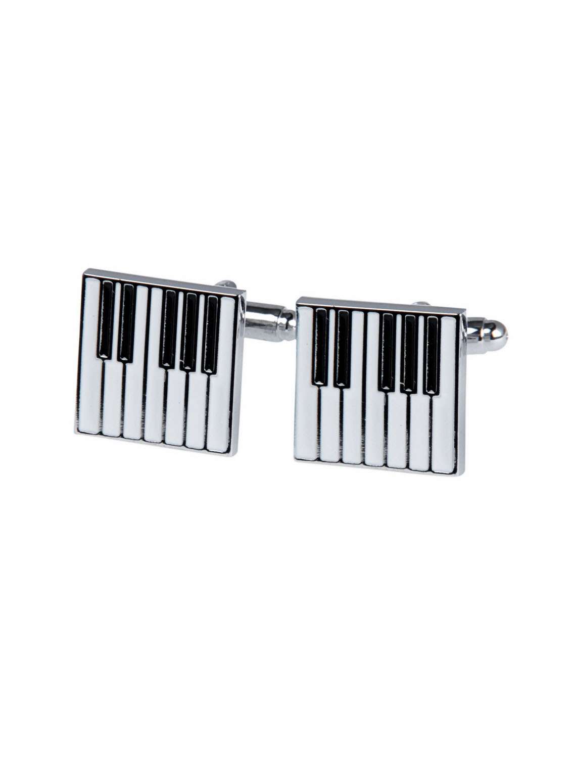 silver nonmetal cufflink