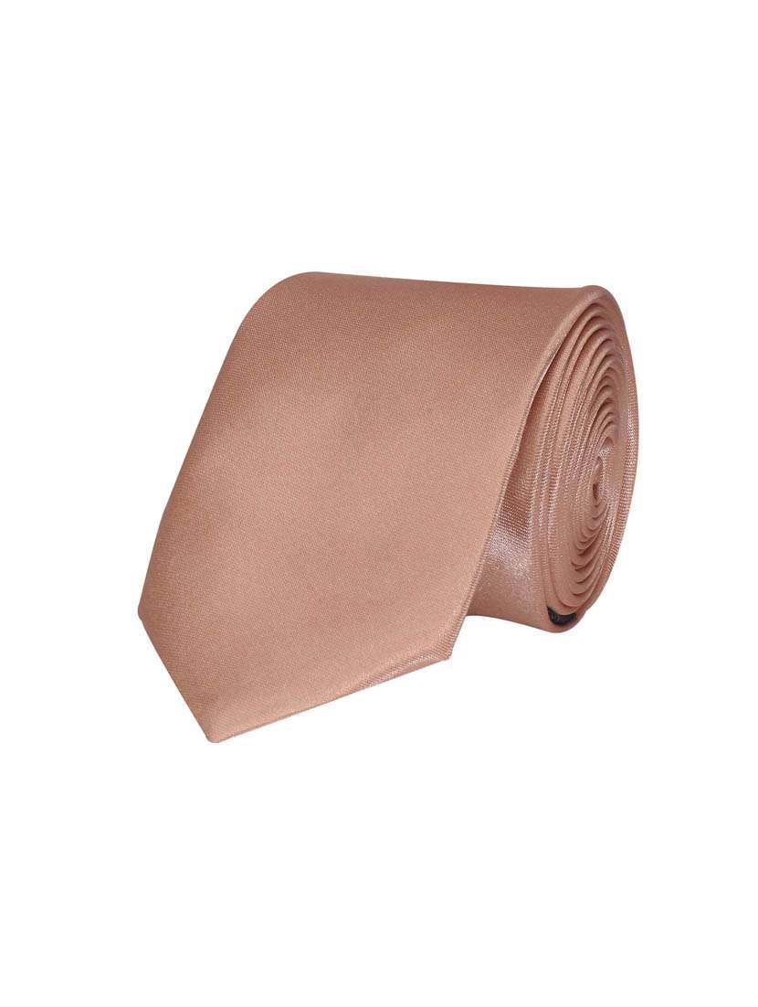 men pink self design tie 