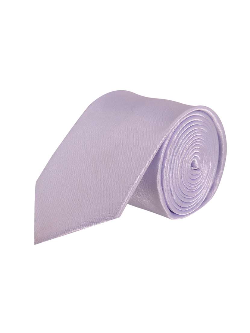 men purple plain tie 