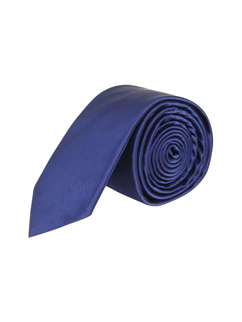men solid polyester tie