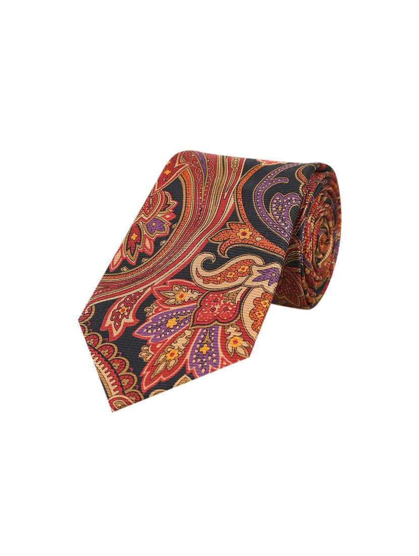 men printed silk tie 