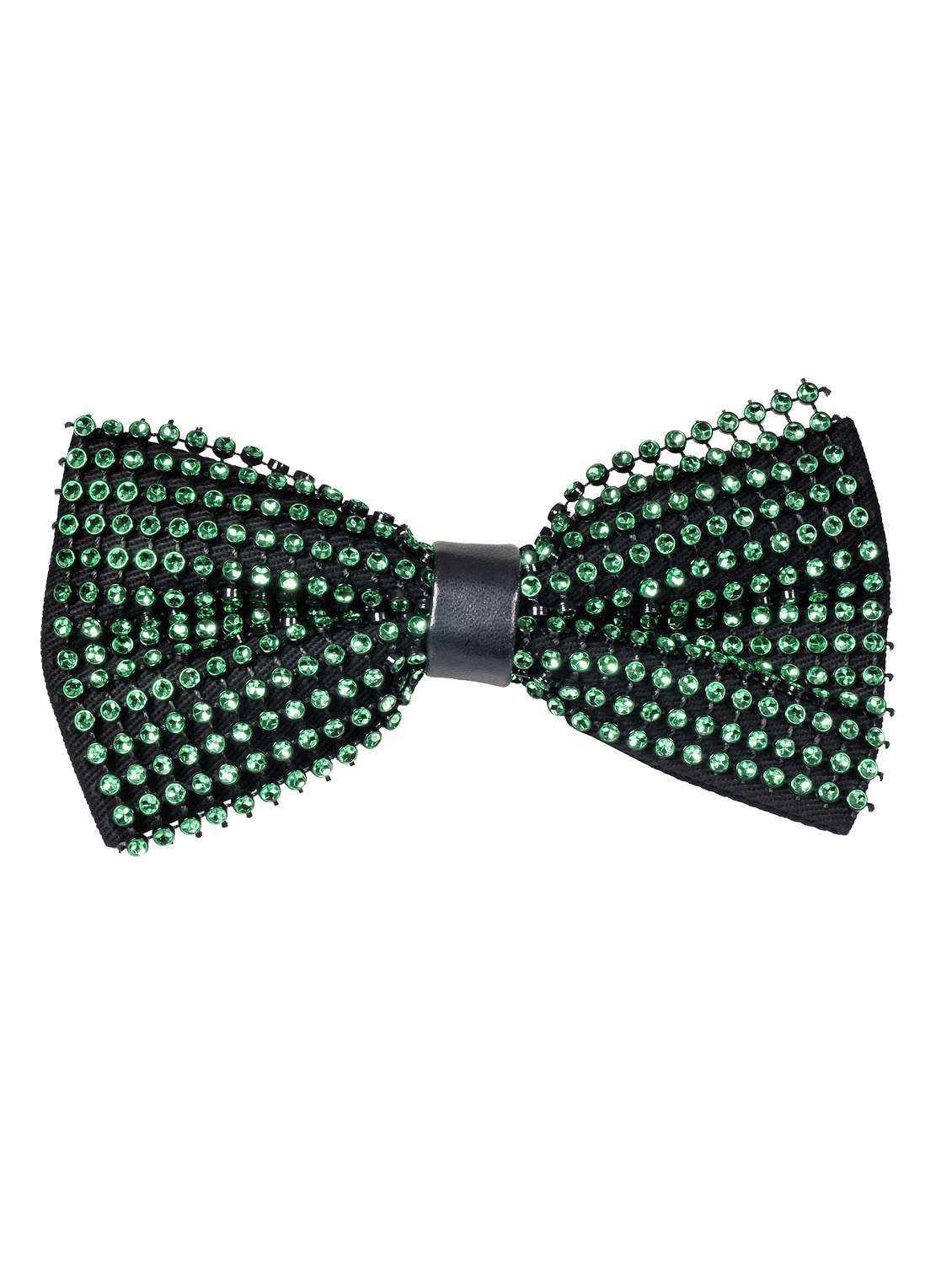 black embellished bow tie 