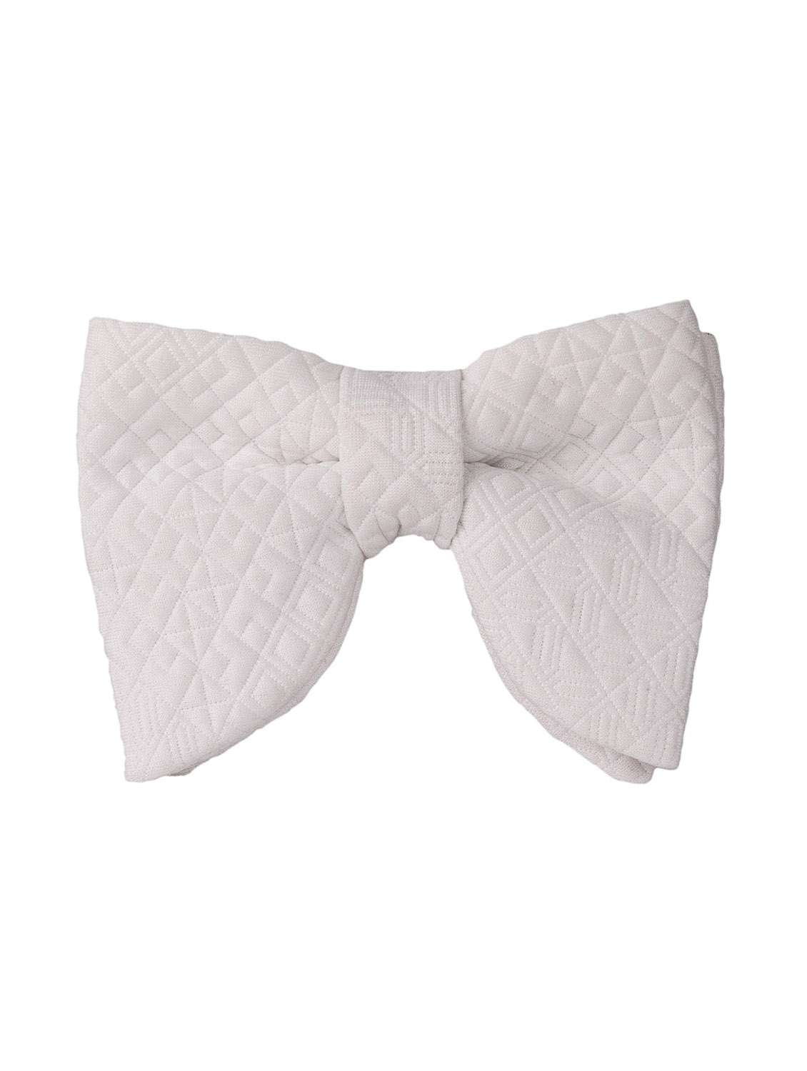 white polyester bow tie