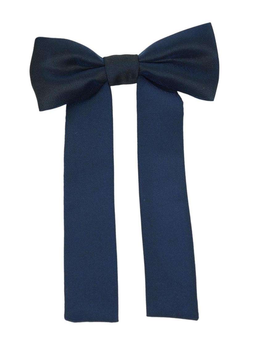 blue polyester bow tie