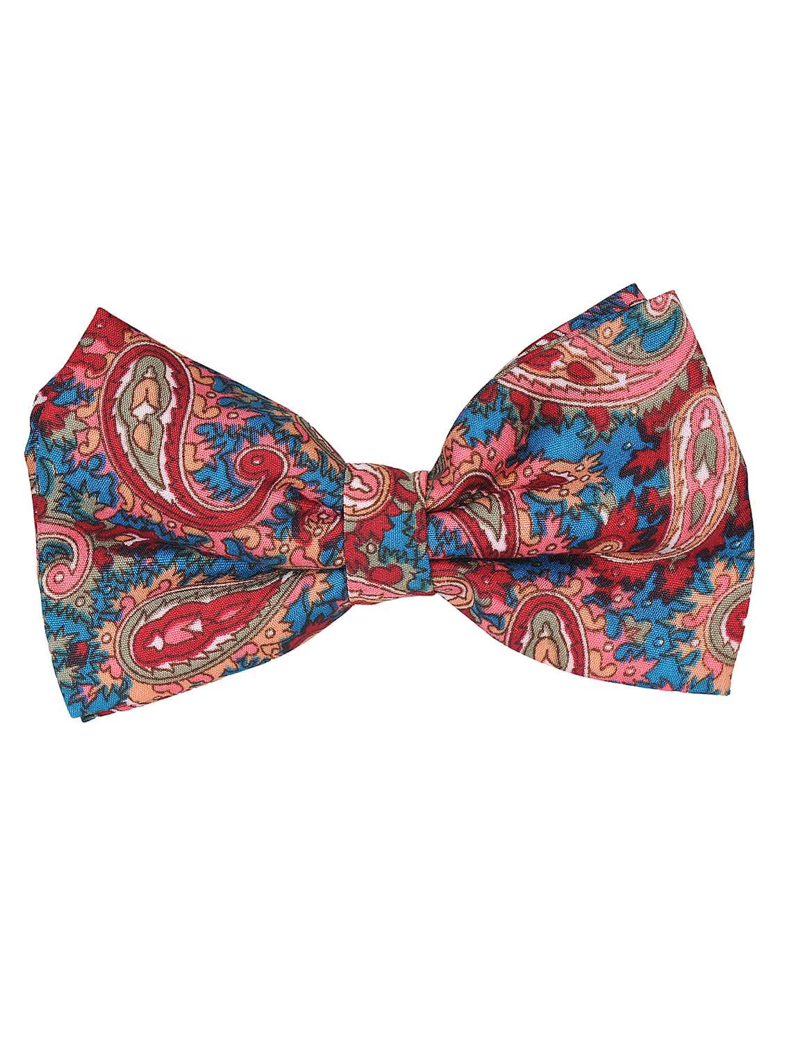 multi colored silk bow tie