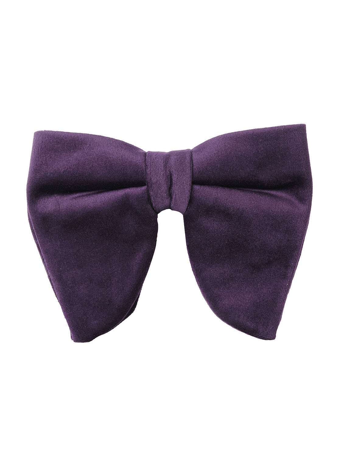 purple velvet bow tie