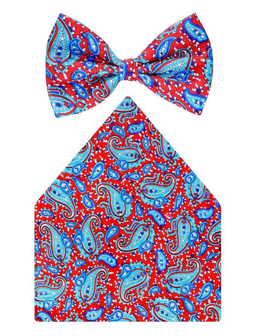 multi colored silk bow tie