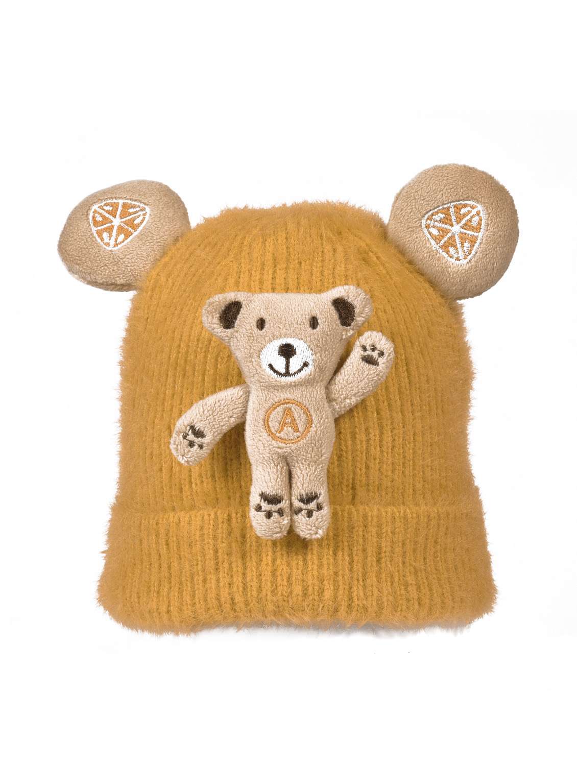 teddy design warm baby cap for winters 