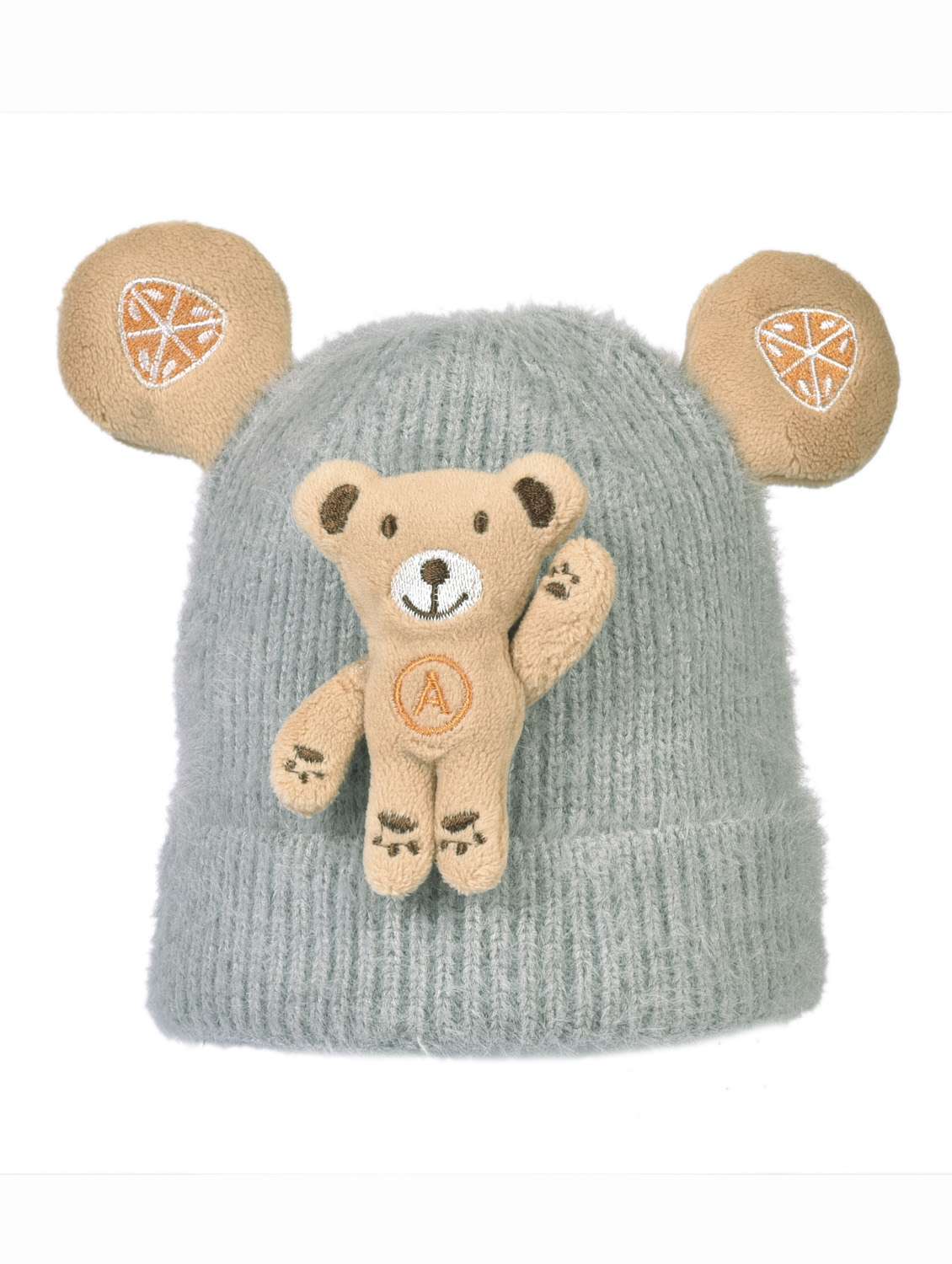 grey wool teddy cap 