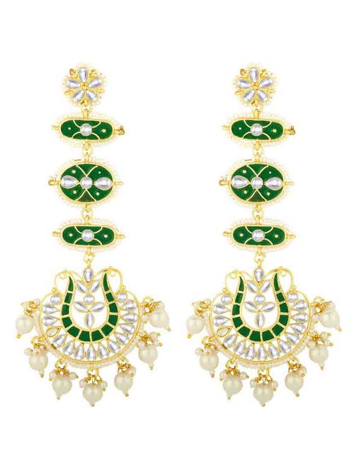 green metal drop earring - 18565533 -  Standard Image - 0