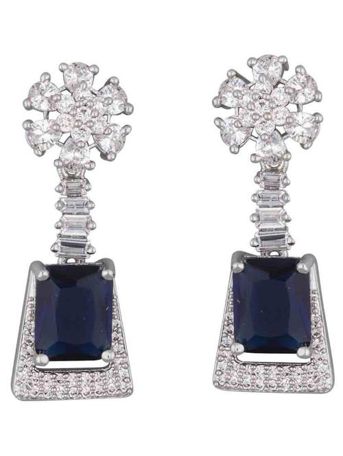 blue brass drop earring - 18565574 -  Standard Image - 0