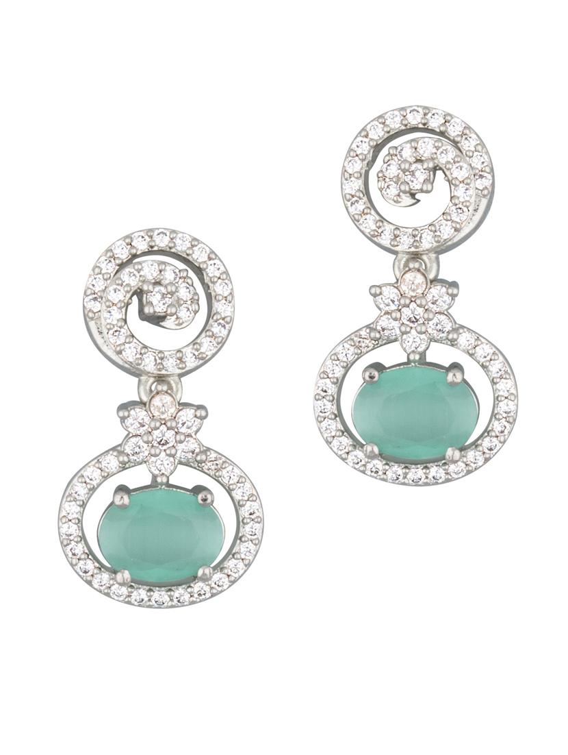 blue brass drop earring - 18565585 - Zoom Image - 0
