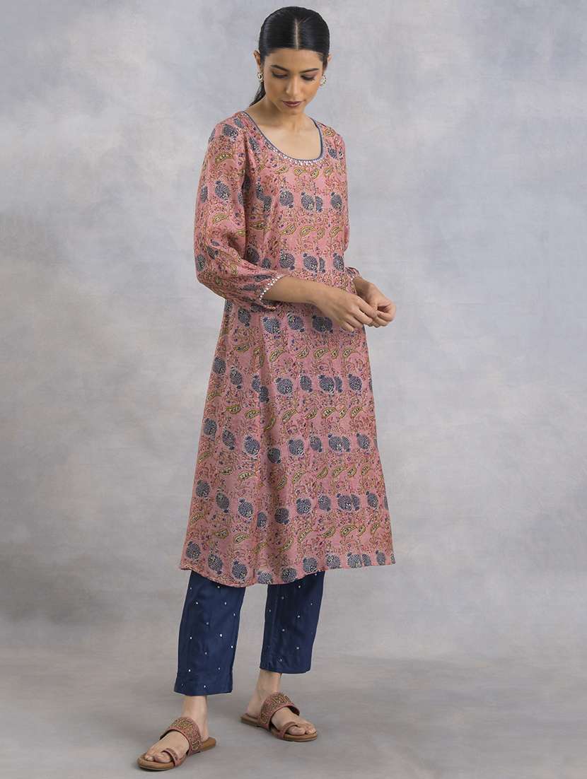printed a-line kurta