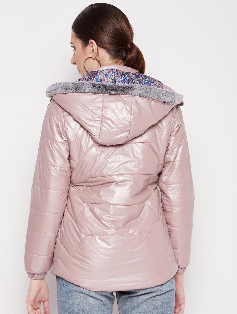 hooded neck quilted jacket - 18566486 - Standard Image - 2