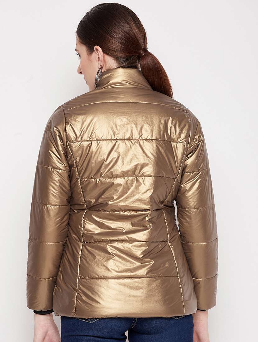 women solid long sleeve quilted jacket  - 18566489 -  Standard Image - 2