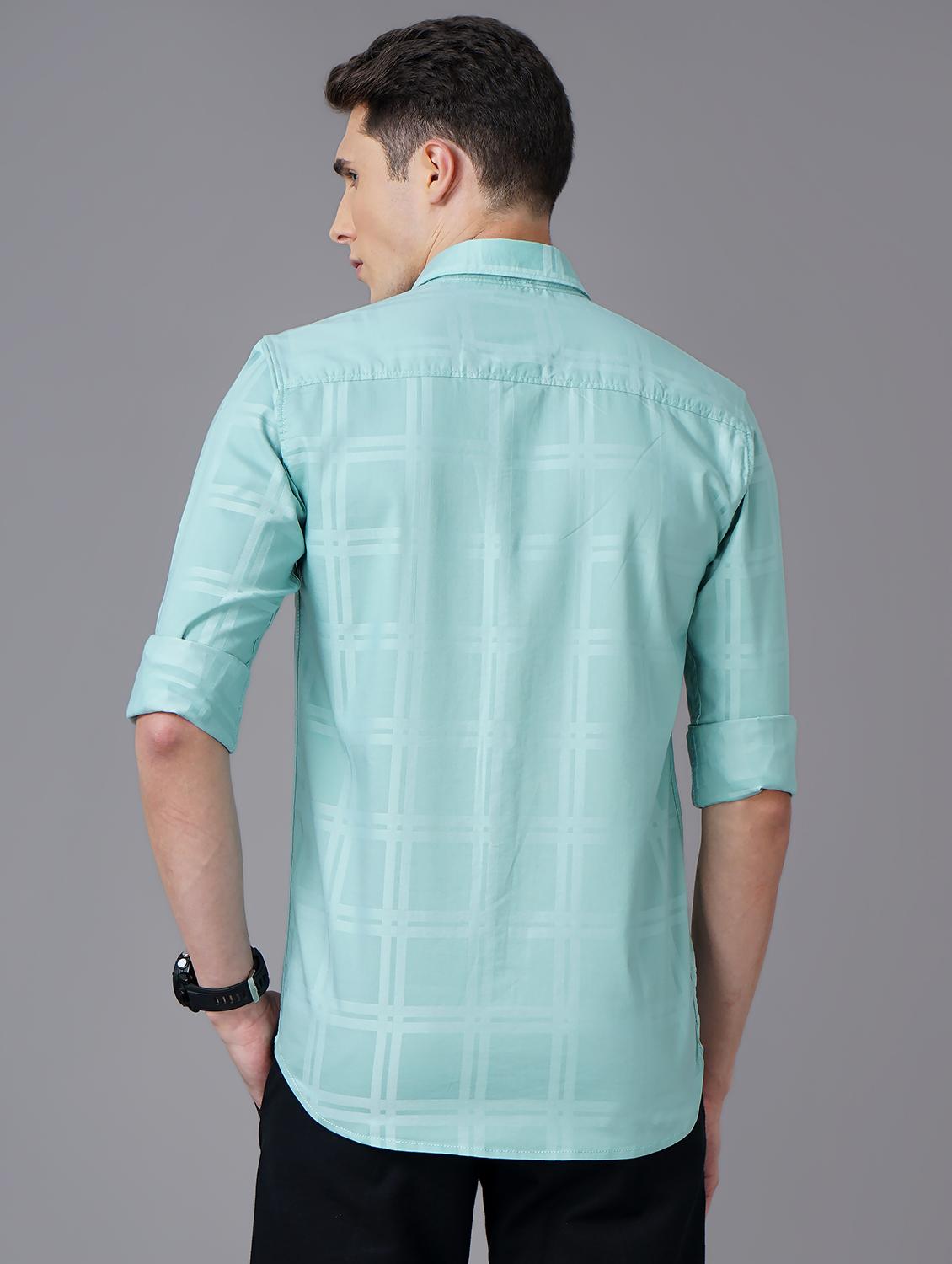 blue checkered casual shirt - 18566615 - Standard Image - 2