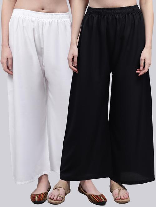 pack of 2 solid palazzo - 18566649 - Standard Image - 0