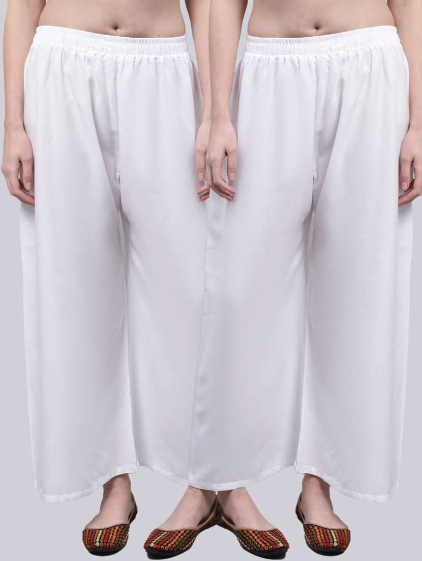 pack of 2 solid palazzo