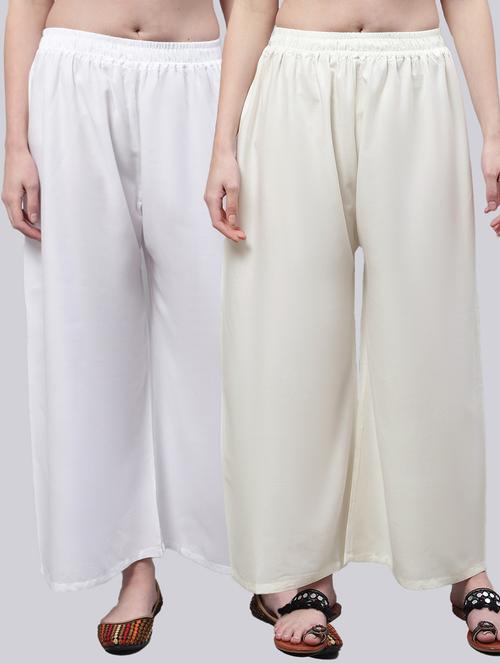 pack of 2 solid palazzo - 18566665 -  Standard Image - 0