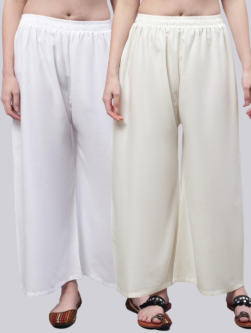 pack of 2 solid palazzo - 18566665 -  Zoom Image - 0