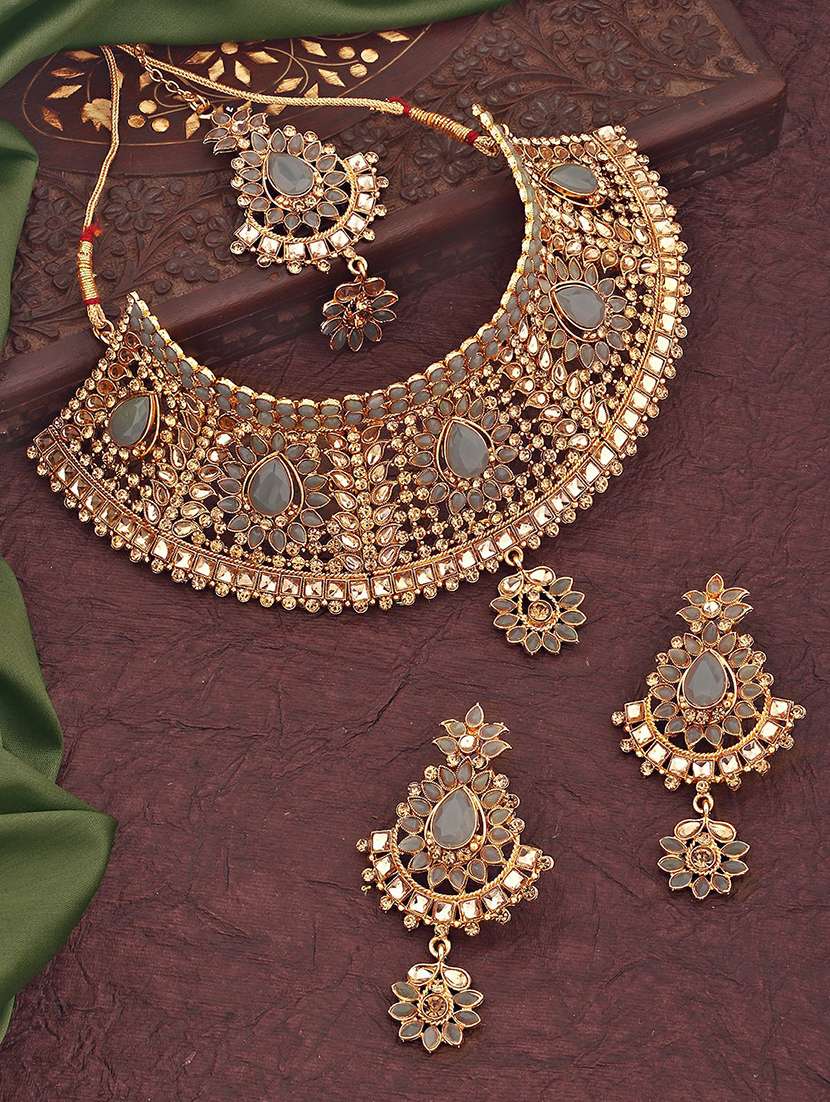 gold plated necklace set